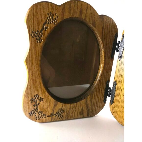 Home Made Hand Crafted Wooden Photo Frames Folding Cottage Core Cabin - Picture 6 of 11